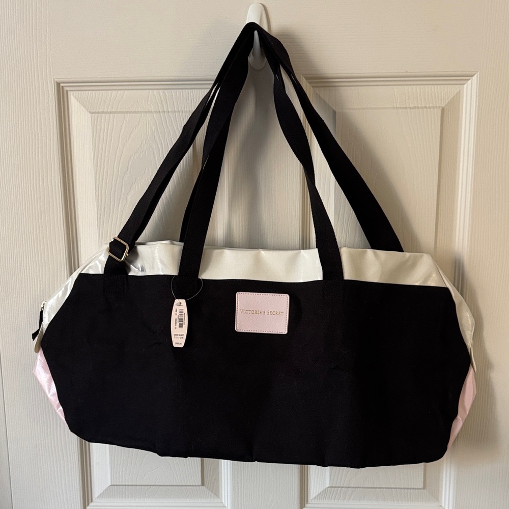 Victoria's Secret Black and White Travel Bag